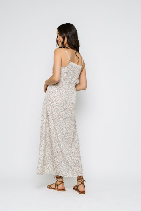 Marilyn-Eyelet Trim Sun Dress